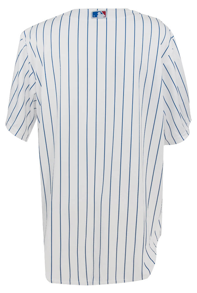 Ben Zobrist Signed Chicago Cubs White Pinstripe Majestic Replica Baseball Jersey