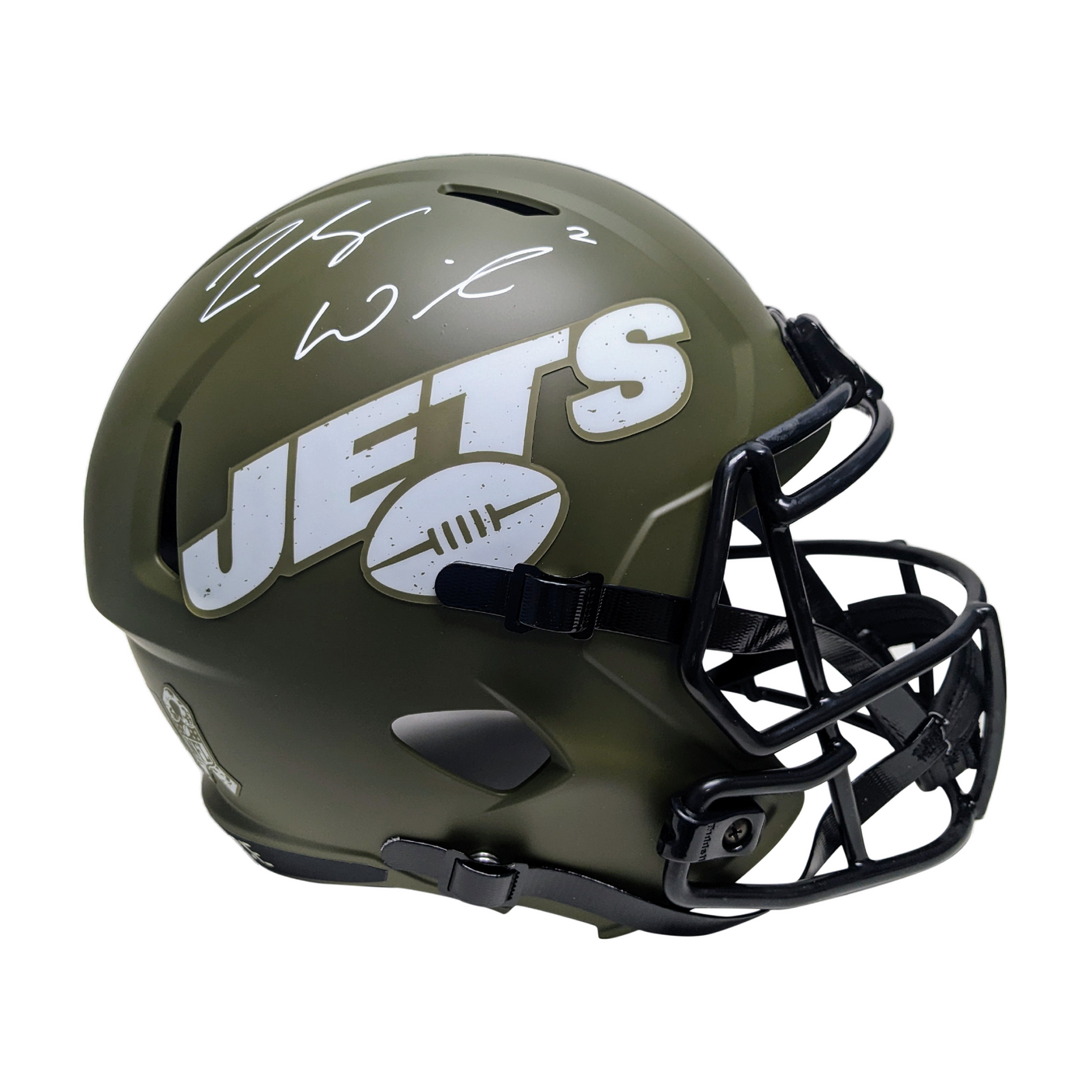 Zach Wilson Signed Authentic Replica New York Jets Salute To Service NFL