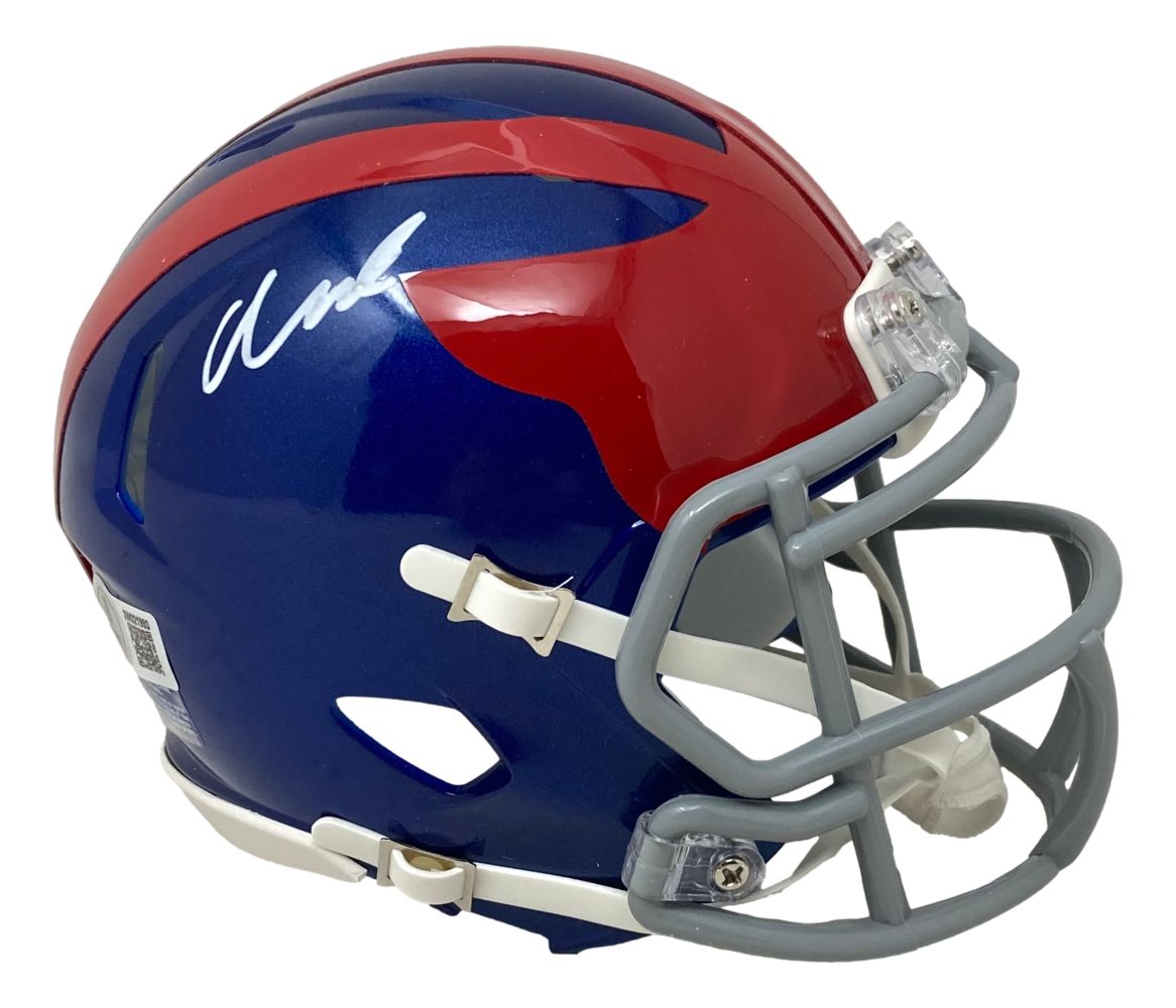 Abdul Carter Signed New York Giants Alternate Mini Speed Helmet BAS