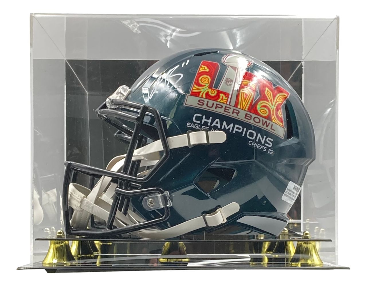 AJ Brown Signed Eagles FS Super Bowl 59 Replica Speed Helmet BAS w/ Case