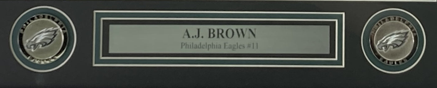 AJ Brown Signed Framed 16x20 Philadelphia Eagles Photo BAS ITP
