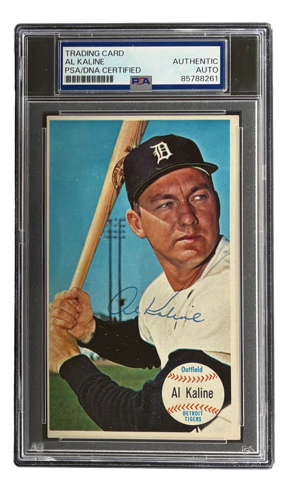 Al Kaline Signed 1964 Topps Giants #12 Detroit Tigers Card PSA/DNA
