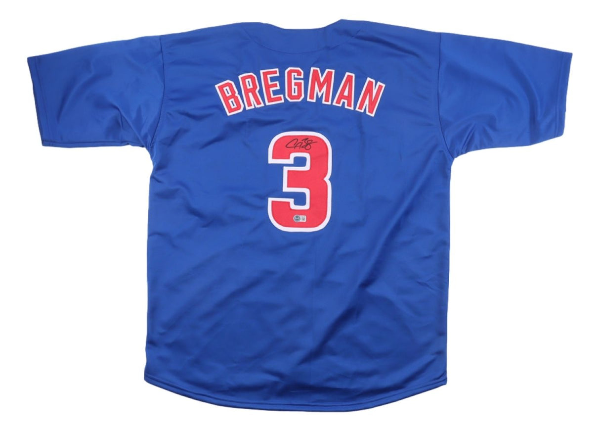 Alex Bregman Chicago Signed Blue Baseball Jersey BAS