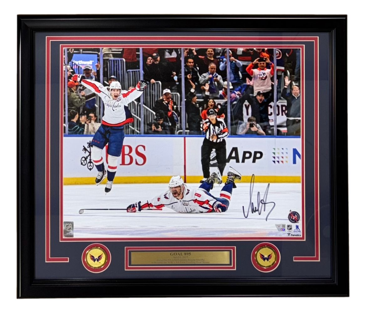 Alexander Ovechkin Signed Framed Capitals Goal 895 Gretzky Photo Fanatics