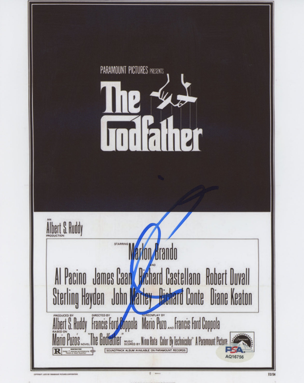 Al Pacino The Godfather Authentic Signed 8x10 Photo Autographed PSA/DNA #AQ16756