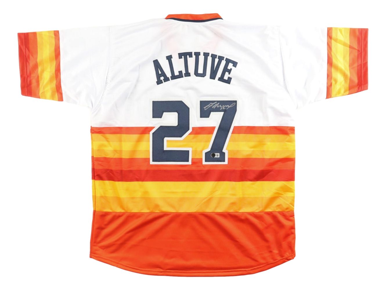 Jose Altuve Houston Signed Alternate White Baseball Jersey BAS