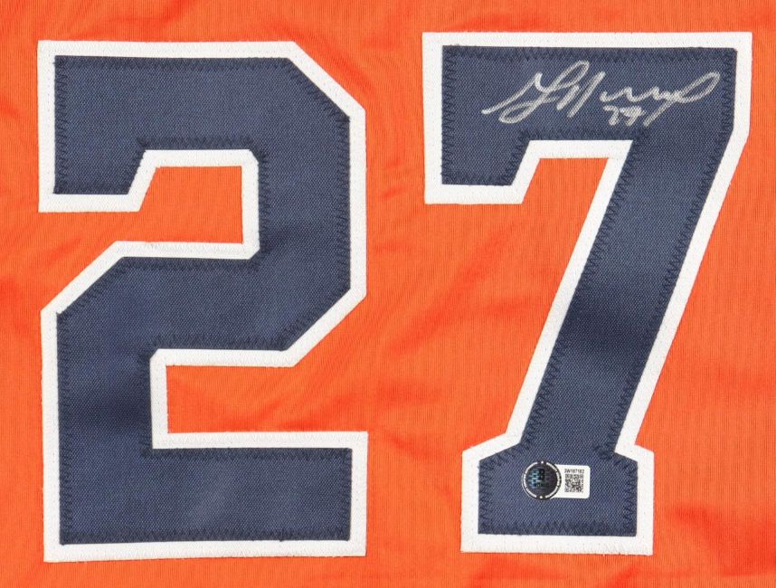Jose Altuve Houston Signed Orange Baseball Jersey BAS
