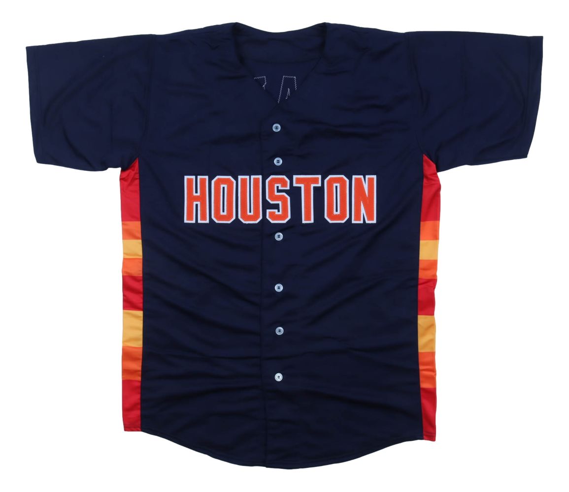 Jose Altuve Houston Signed Navy Gigante Baseball Jersey JSA