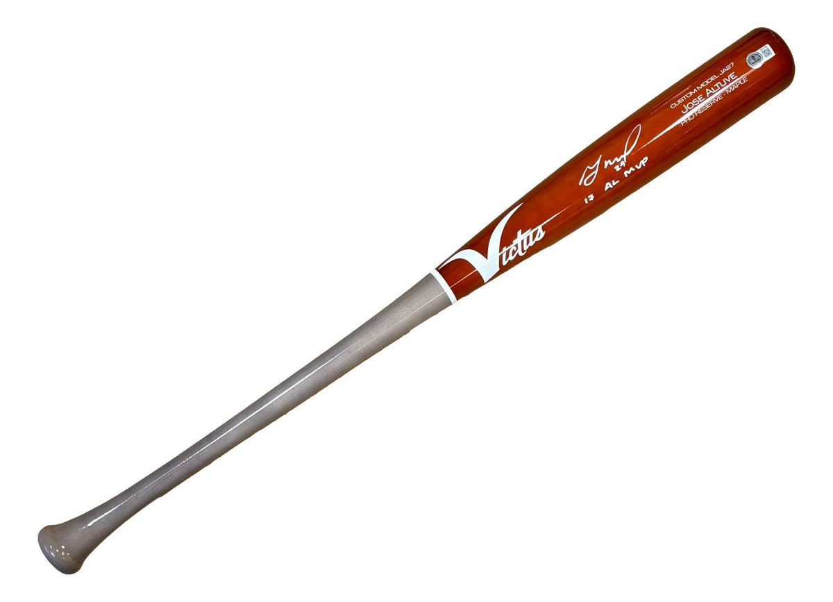 Jose Altuve Houston Astros Signed Victus Player Model JA27 Bat 17 AL MVP BAS