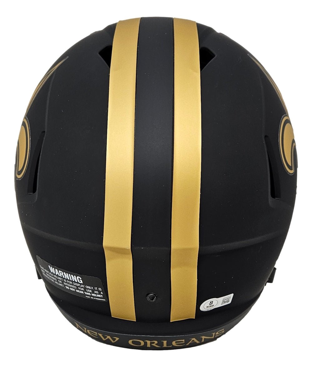 Alvin Kamara Signed New Orleans Saints FS Eclipse Replica Speed Helmet BAS ITP - Sports Integrity