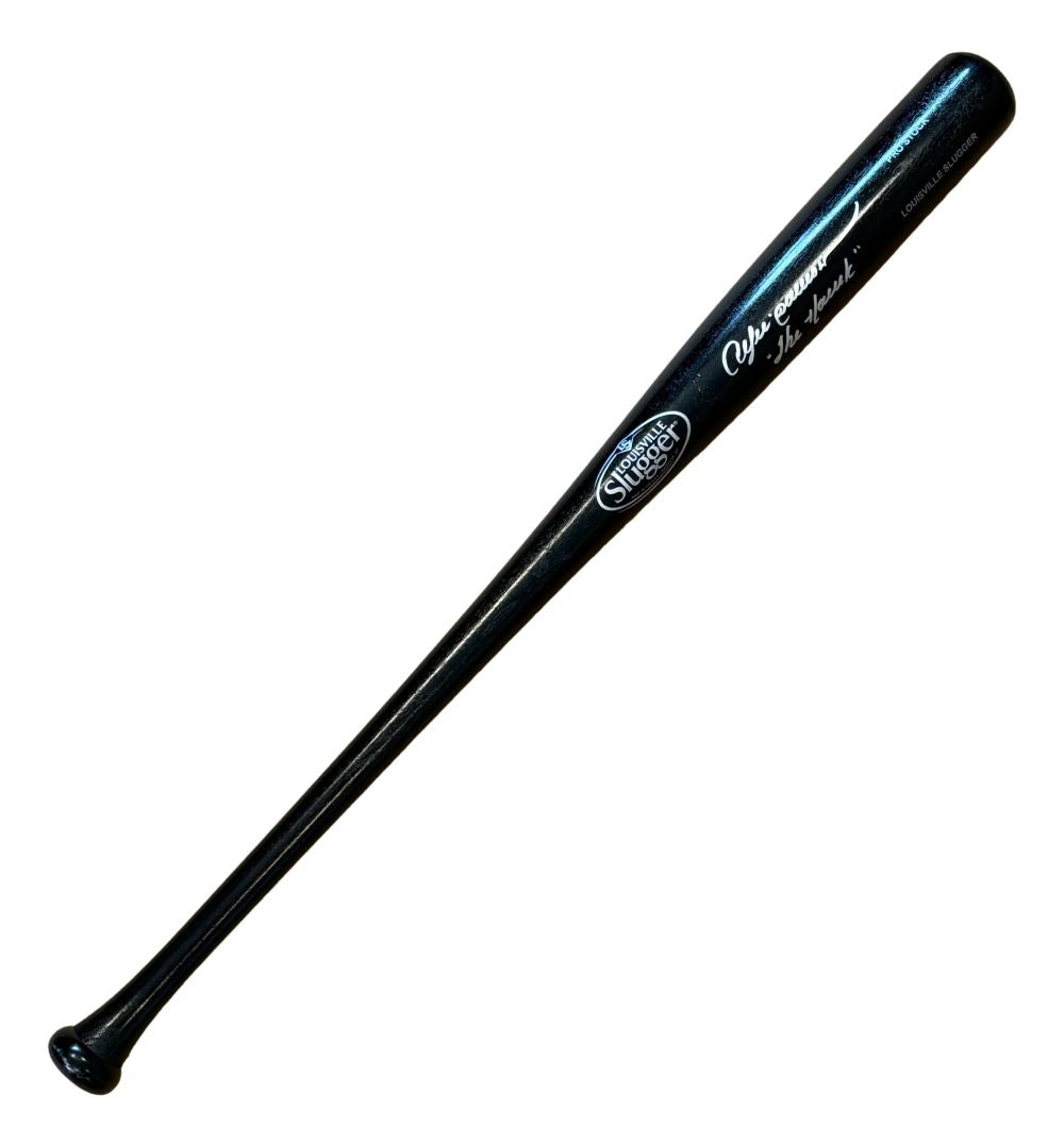 Andre Dawson Chicago Cubs Signed Black Louisville Slugger Bat The Hawk BAS