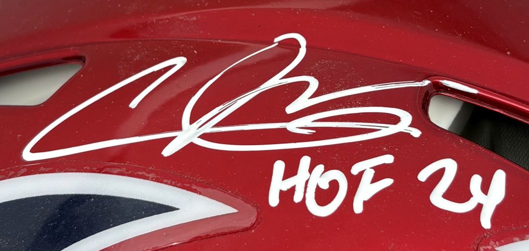 Andre Johnson Signed Houston Texans FS Authentic Speed Helmet HOF 24 BAS