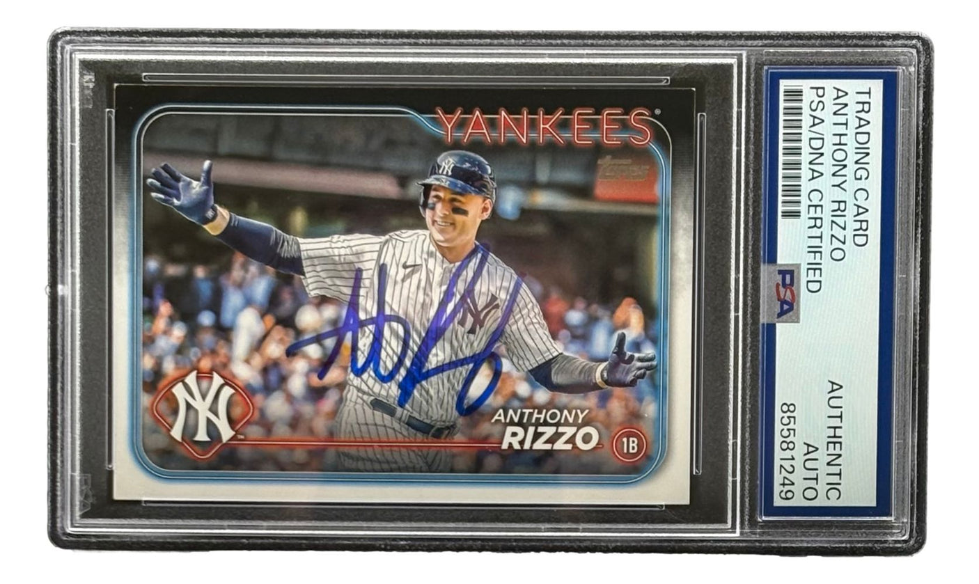 Anthony Rizzo Signed 2024 Topps #184 New York Yankees Card PSA