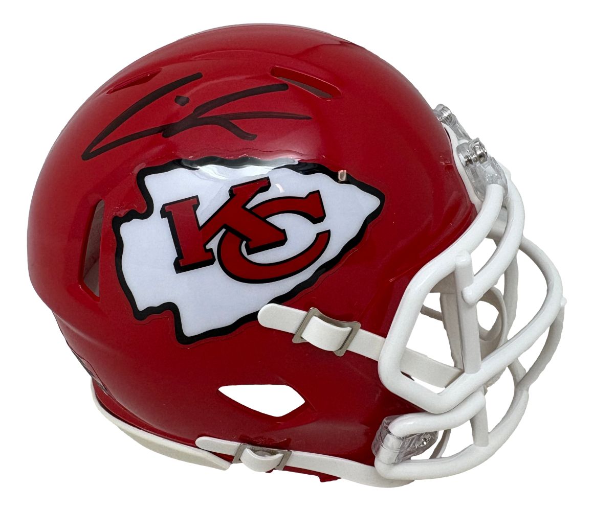 Felix Anudike-Uzomah Signed Kansas City Chiefs Mini Speed Helmet BAS