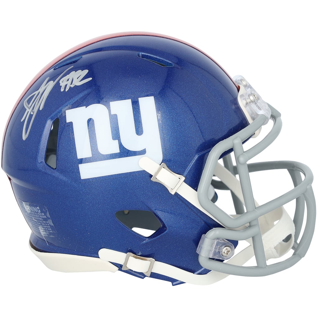 Arvell Reese Autographed New York Giants Speed Mini Helmet Fanatics