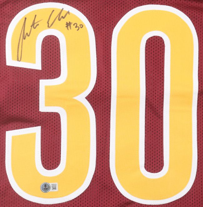 Austin Ekeler Washington Signed Burgundy Football Jersey BAS
