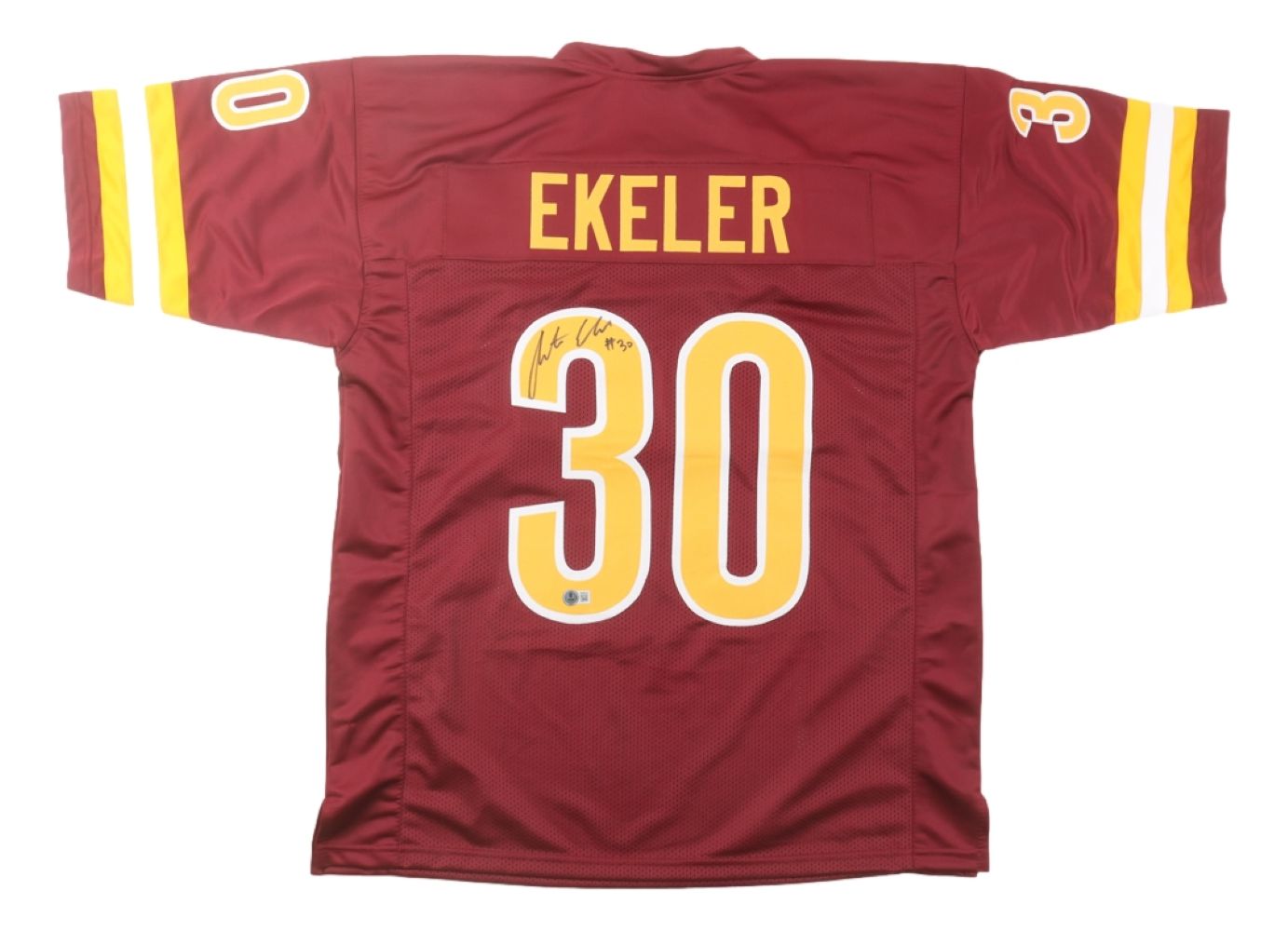 Austin Ekeler Washington Signed Burgundy Football Jersey BAS
