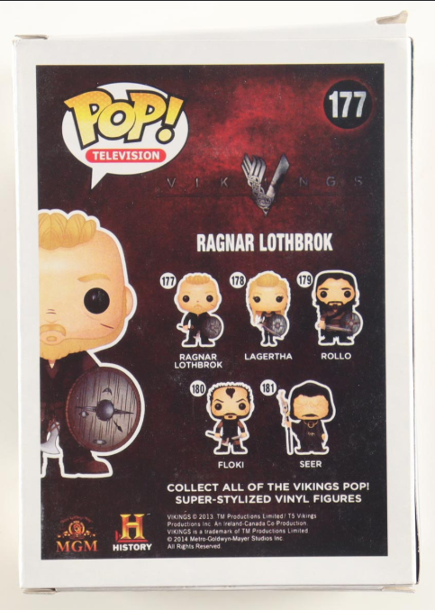 Travis Fimmel Signed "Vikings" #177 Ragnar Lothbrok Funko Pop - PSA