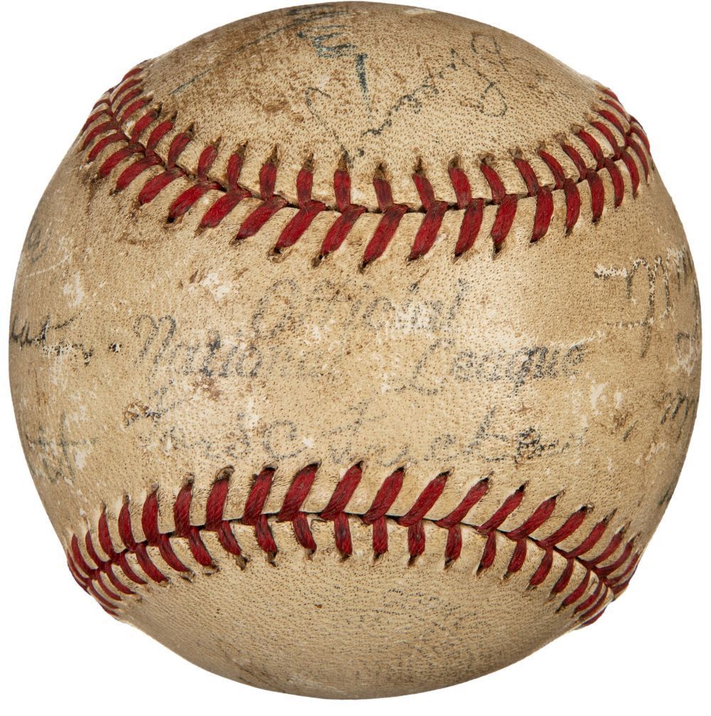 Babe Ruth Cobb Wagner & More Signed Official National League Baseball PSA+BAS