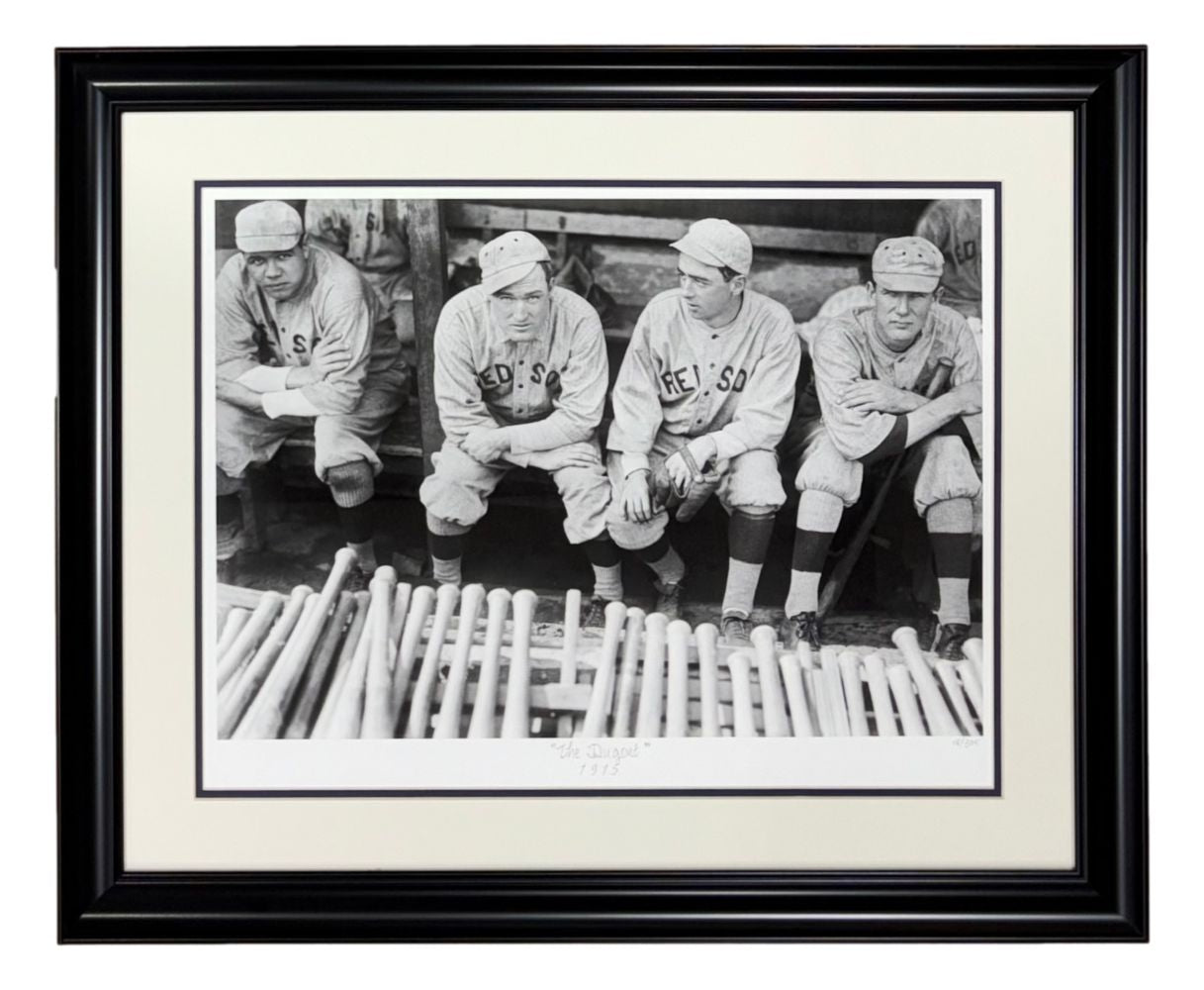 Babe Ruth Boston Red Sox Framed The Dugout Historical Archive Giclee