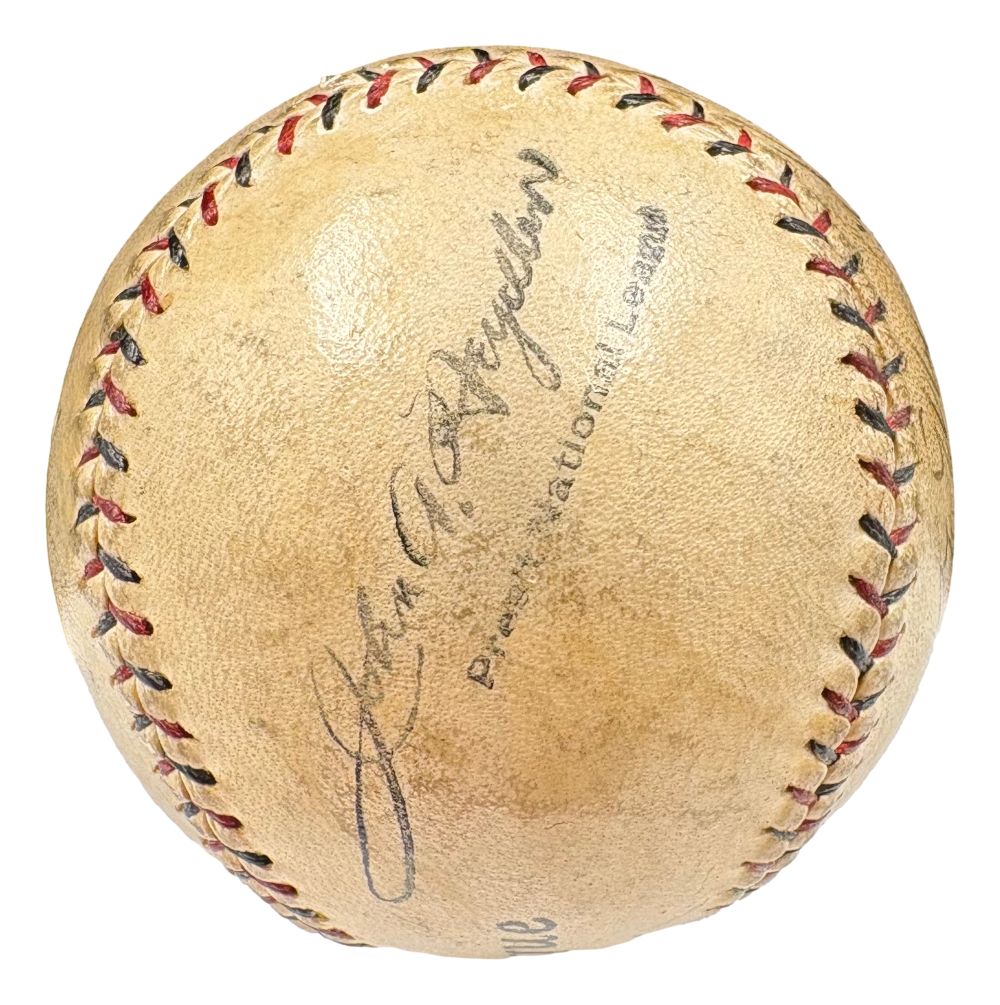 Babe Ruth Yankees 1920s Signed Official Spalding NL Baseball JSA ZZ35615