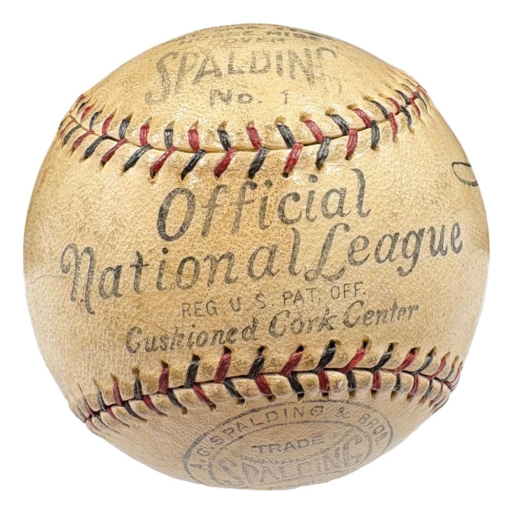 Babe Ruth Yankees 1920s Signed Official Spalding NL Baseball JSA ZZ35615