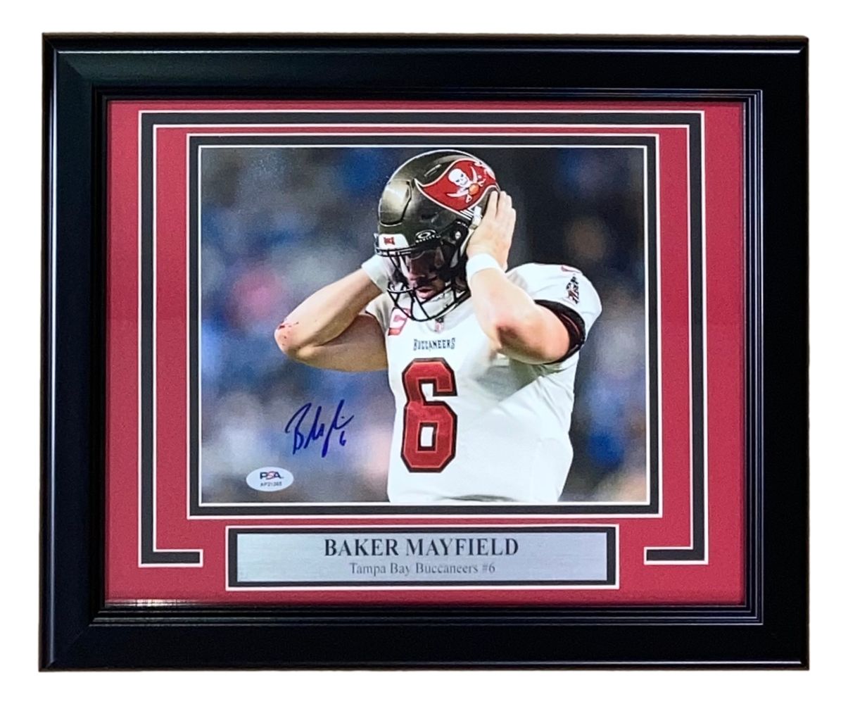 Baker Mayfield Signed Framed 8x10 Tampa Bay Buccaneers Photo PSA/DNA