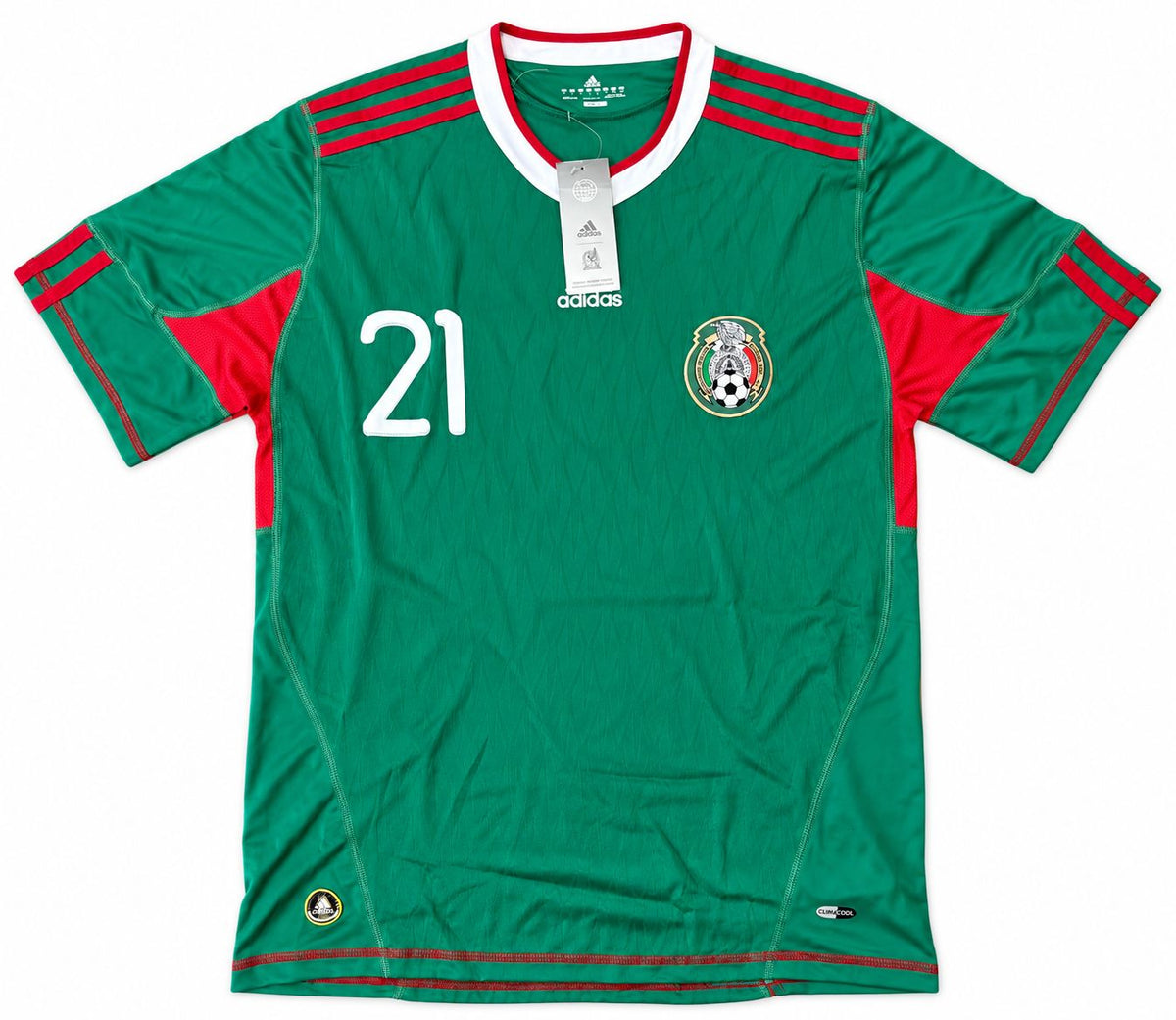 Adolfo Bautista Signed Mexico Adidas Soccer Jersey JSA QR