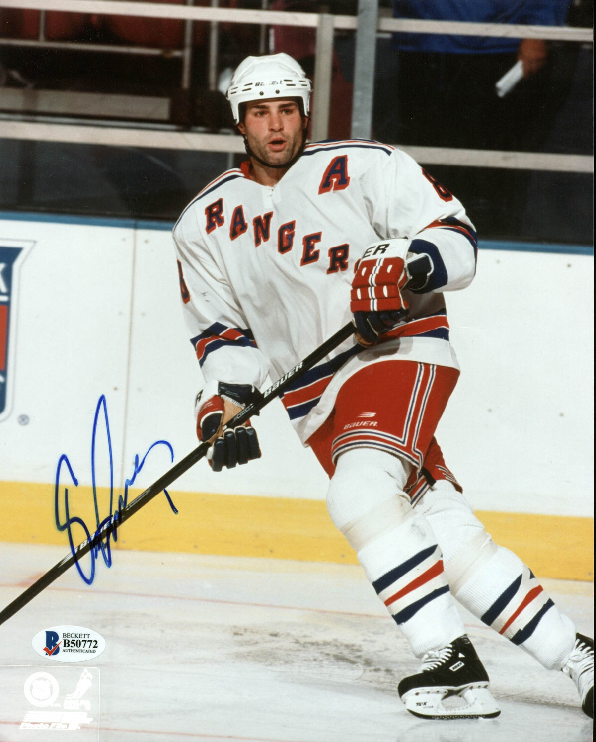 Rangers Eric Lindros Authentic Signed 8X10 Photo Autographed BAS #B50772