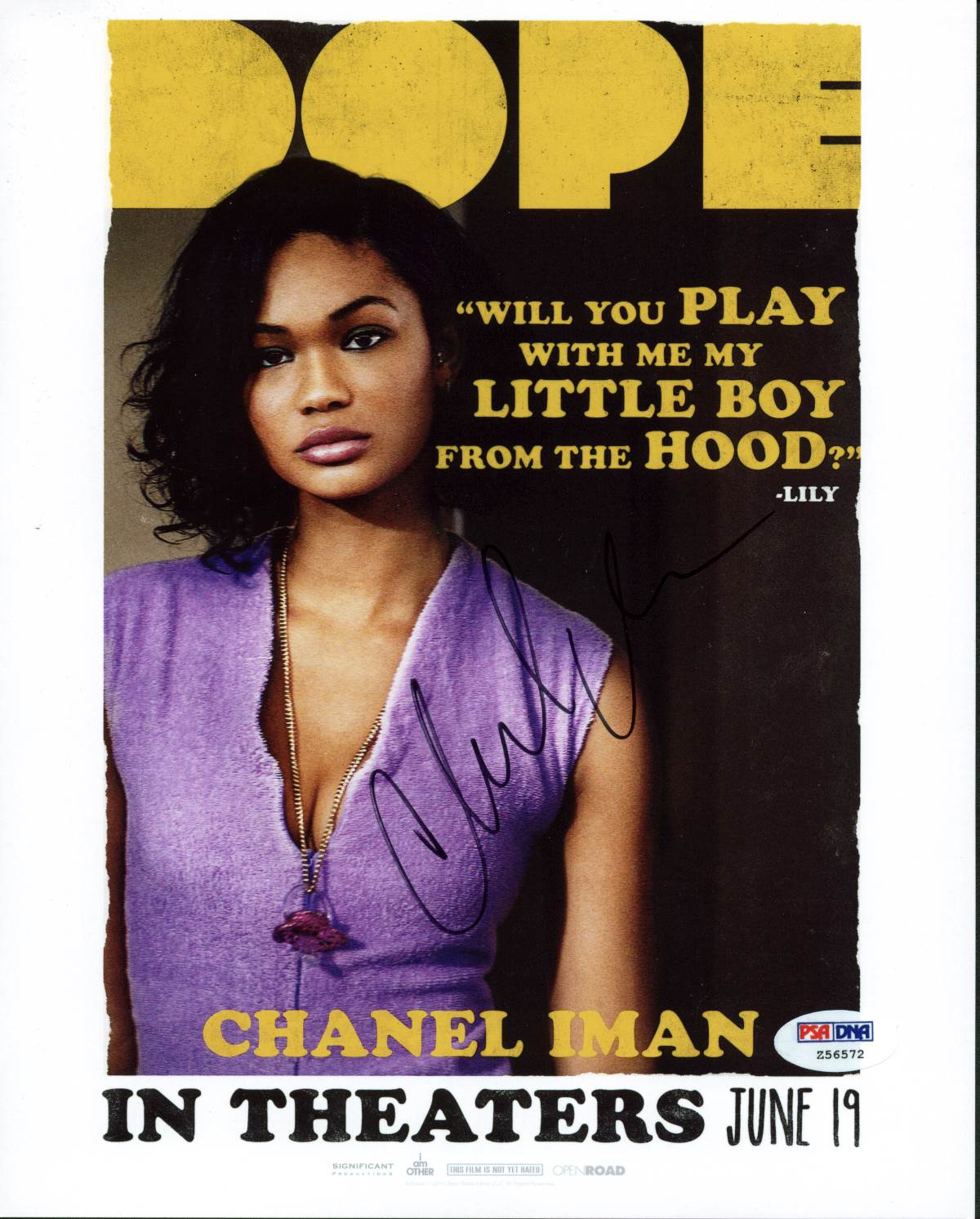 Chanel Iman Dope Signed Authentic 8X10 Photo Autographed PSA/DNA #Z56572