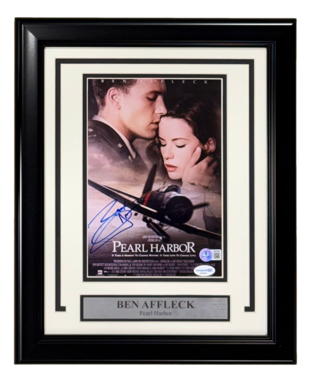 Ben Affleck Signed Framed 8x10 Pearl Harbor Photo BAS