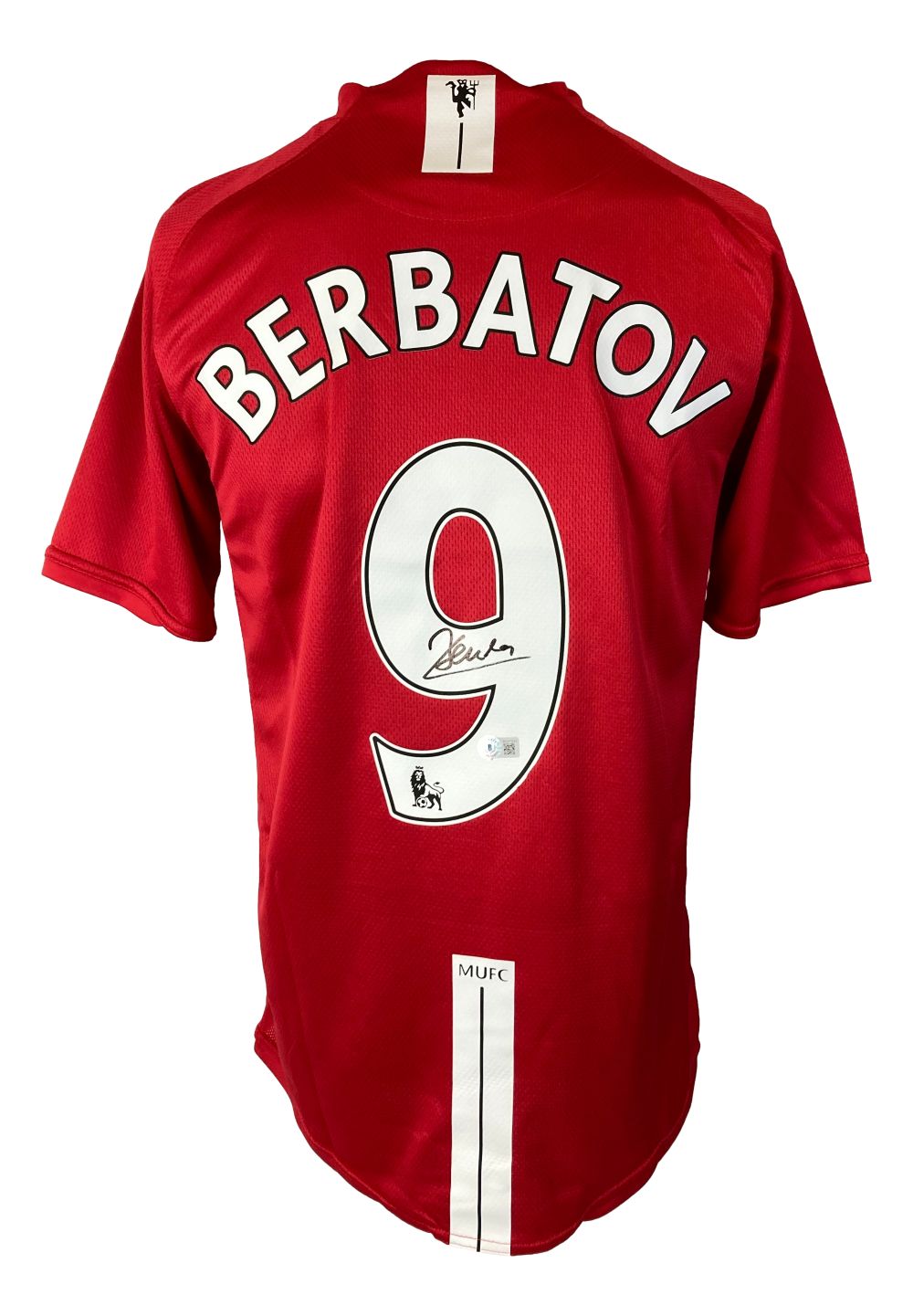 Dimitar Berbatov Signed Manchester United Nike Soccer Jersey BAS