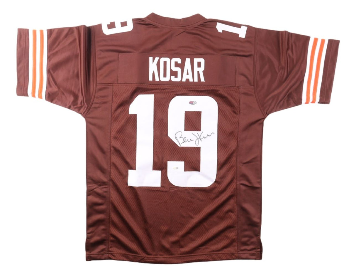 Bernie Kosar Cleveland Signed Brown Football Jersey JSA QR Hologram