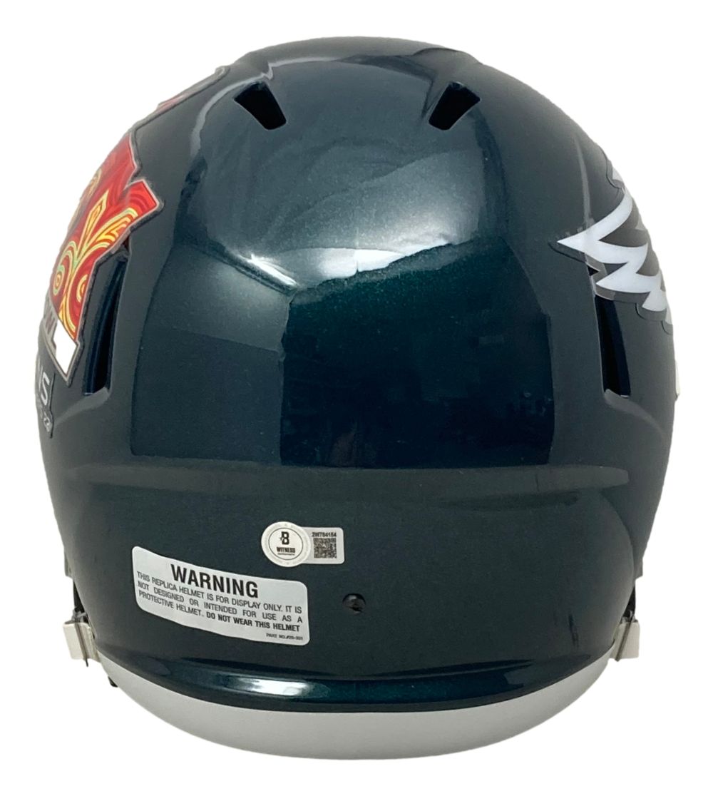 Big Dom DiSandro Signed Philadelphia Eagles FS Super Bowl 59 LIX Replica Helmet BAS