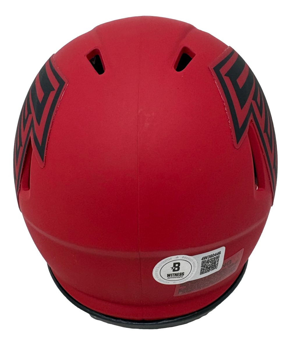 Bijan Robinson Signed Atlanta Falcons Rave Mini Speed Helmet BAS ITP