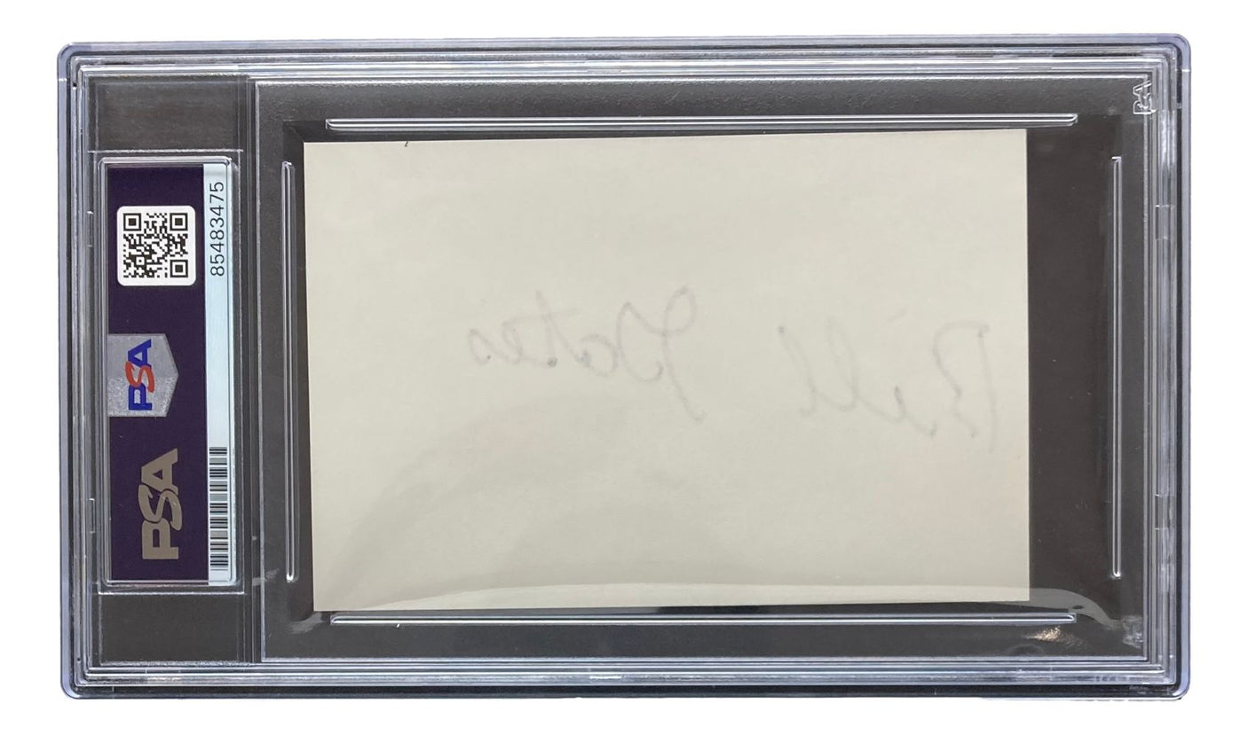 Bill Gates Microsoft Signed Slabbed Cut Signature PSA