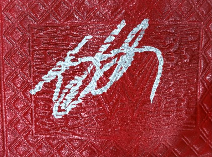 Bill Goldberg WWE Signed Full Size Red Heavyweight Championship JSA