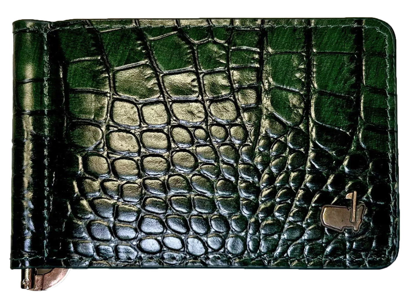 2025 Augusta National GC Masters Black Leather Money Clip Billfold Wallet w/ Box