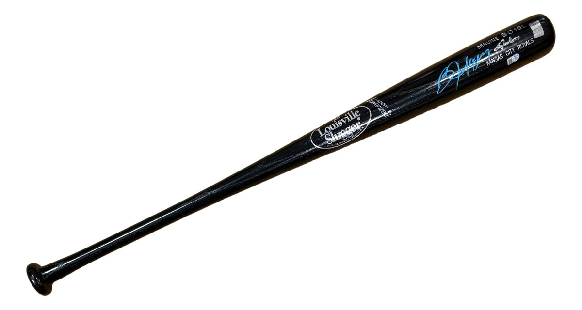 Bo Jackson Kansas City Royals Signed Black Louisville Slugger Game Model Bat MLB