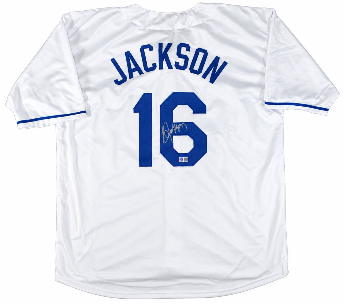 Bo Jackson Kansas City Signed White Baseball Jersey GTSM