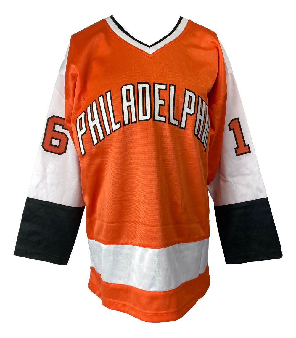 Bob Clarke Philadelphia Signed Orange Hockey Jersey JSA QR Hologram