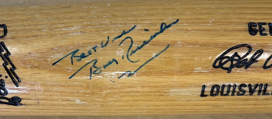 Bobby Richardson Yankees Signed Louisville Slugger Game Model Bat BAS