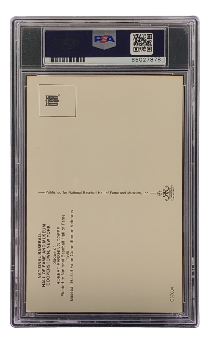 Bobby Doerr Signed 4x6 Boston Red Sox HOF Plaque Card PSA/DNA 85027878 - Sports Integrity