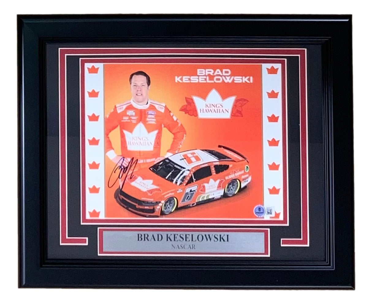 Brad Keselowski Signed Framed 8x10 NASCAR Photo BAS