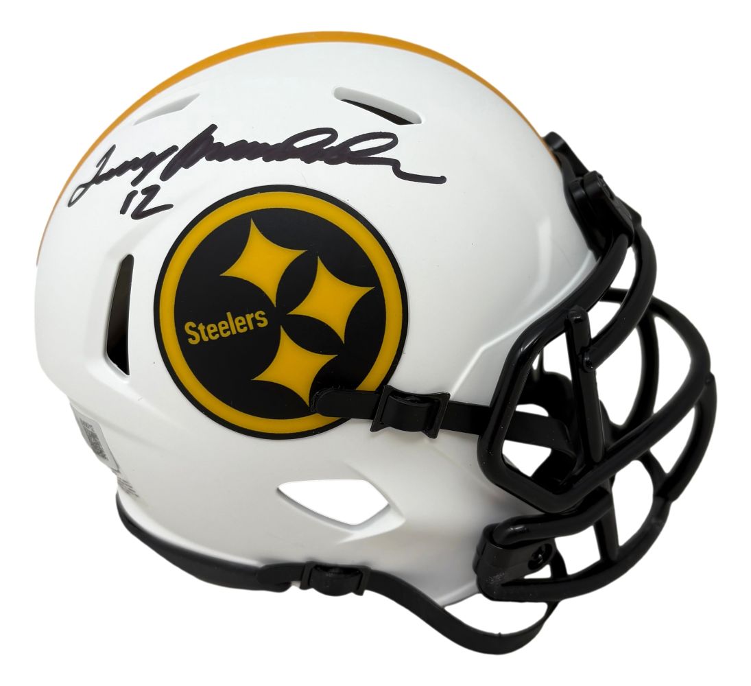 Terry Bradshaw Signed Pittsburgh Steelers Lunar Eclipse Mini Speed Helmet BAS