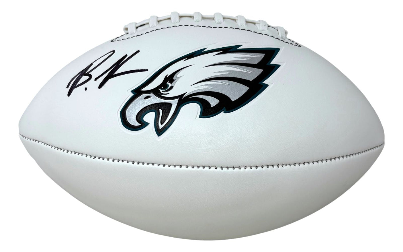 Brandon Graham Signed Philadelphia Eagles Logo Football JSA QR Hologram