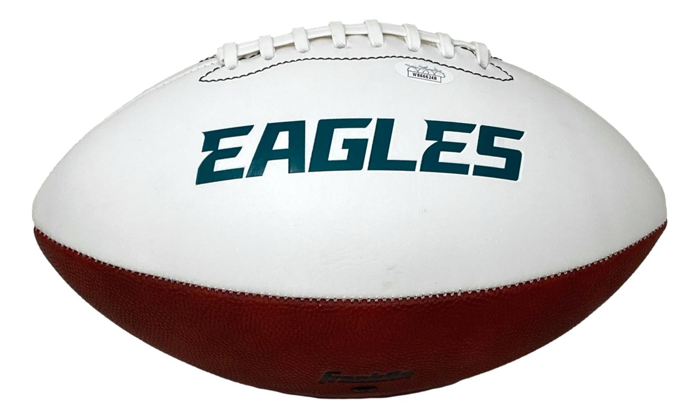 Brandon Graham Signed Eagles Logo Football JSA w/ Super Bowl 59 LIX Case
