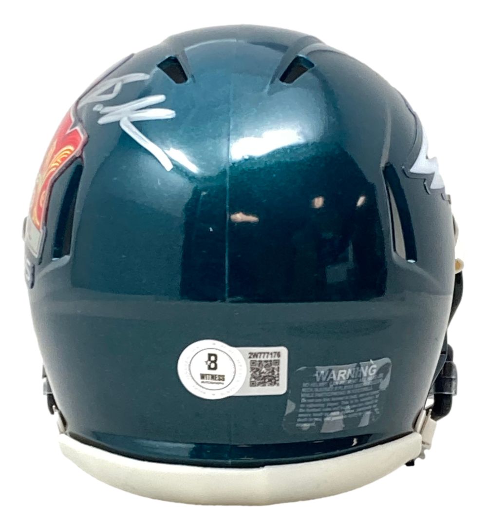 Brandon Graham Signed Eagles Super Bowl 59 LIX Mini Speed Helmet BAS w/ Case