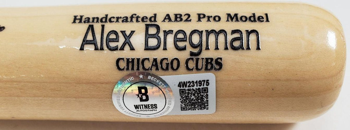 Alex Bregman Cubs Signed 18" Marucci Mini Game Model Baseball Bat BAS