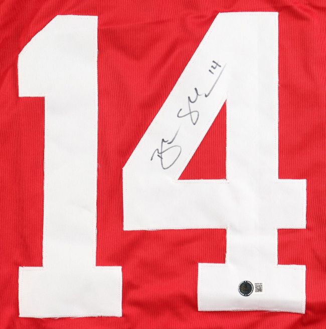 Brendan Shanahan Detroit Signed Red Hockey Jersey BAS